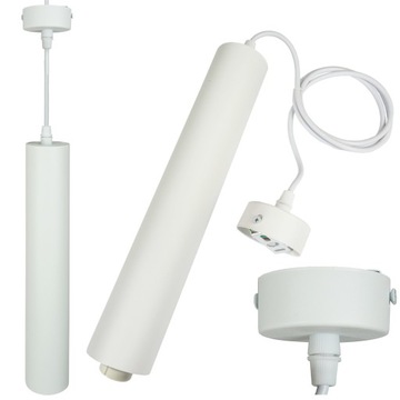 Lampa Wisząca Żyrandol LED SPOT Tuba Metal GU10