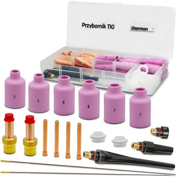 ZESTAW TIG AC/DC pod soczewke SR WP 17 18 26