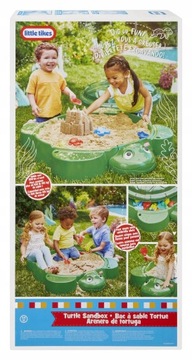 Складная песочница Little Tikes «Черепаха» с крышкой для песочницы 664526