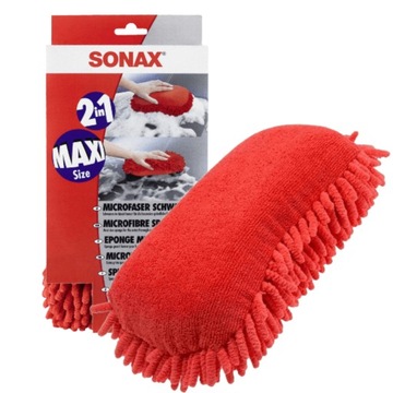 SONAX DUŻA GĄBKA Z MIKROFIBRY DO MYCIA SAMOCHODU