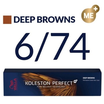 КРАСКА ДЛЯ ВОЛОС WELLA KOLESTON PERFECT ME+ 6/74