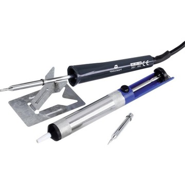 Lutownica kolbowa zestaw TOOLCRAFT MD-015PP 15W
