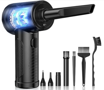 ELEKTRYCZNY ODKURZACZ RĘCZNY Z FUNKCJĄ DMUCHANIA 6000MAH 6 NASADEK