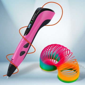 Набор 3D-ручек для детского принтера, стержни розовые, 2024 г. + стержни 200 м