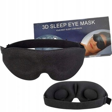 3D MASKA DO SPANIA OPASKA NA OCZY SNU YZ CZARNA