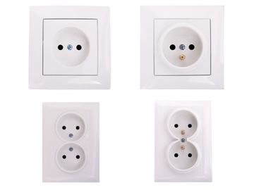 ДВОЙНАЯ РОЗЕТКА WESA С РОЗЕТКОЙ ЗАЗЕМЛЕНИЯ