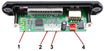 МОДУЛЬ BLUETOOTH-ПЛЕЕРА MP3 AUX РАДИО ПУЛЬТ ДУ USB