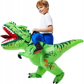 PRZEBRANIE DMUCHANY STRÓJ DINOZAUR T-REX KOSTIUM