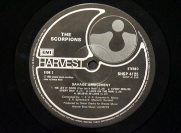 SCORPIONS - винил SAVAGE AMUSEMENT