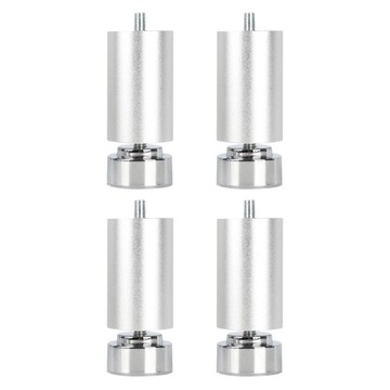 4 szt. Nogi ramy łóżka z gwintem M10 Nogi sofy do szafek łazienkowych Argent 20cm