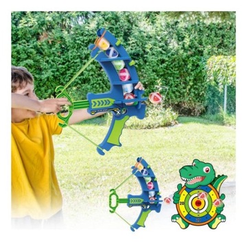 КРОКОДИЛ Мишень на липучке + Лук + Шарики Игрушки Для детей дартс дартс