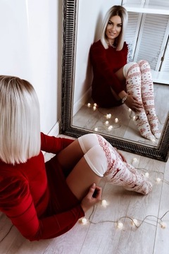 БЕЛЫЕ РОЖДЕСТВЕНСКИЕ БОТИНКИ NORWAY