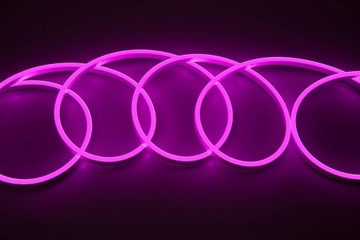 NEON LED 230V 8X16 PCV 1M FIOLETOWY IP67