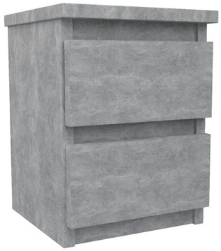 Szafka nocna 2szuflady stolik rtv komoda BETON