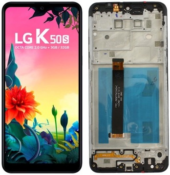 Wyświetlacz LCD Ekran do LG K50s RAMKA