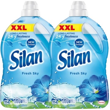 Silan Płyn do płukania Freshness Sky 2x2,86L 114pr