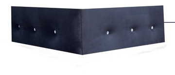 Журнальный столик Н5, мягкая стеклянная скамейка 80х80