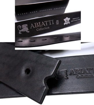 КОЖАНЫЙ РЕМЕНЬ МУЖСКОЙ КОРИЧНЕВЫЙ ДЛЯ ДЖИНСОВ ШИРОКИЙ РЕМЕНЬ ABIATTI, ПЛОТНАЯ КОЖА