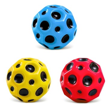 PIŁKA SKACZĄCA WYSOKO ODBIJAJĄCA SIĘ GUMOWA PIŁECZKA DZIECI PREZENT 3 SZT