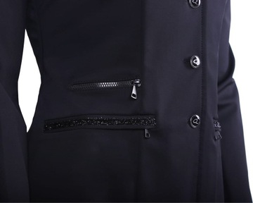 QHP JULIET Черное пальто для верховой езды [R: 34]