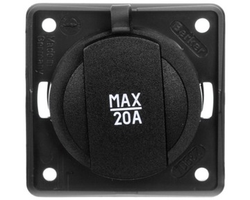Gniazdo zasilające 24V samochodowe antracyt mat Integro mechanizm 945702505