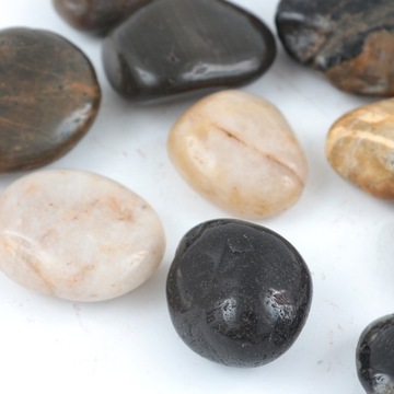 ГАЛЬКА РАЗНОЦВЕТНАЯ ПОЛИРОВАННАЯ ГЛАДКАЯ НАТУРАЛЬНЫЕ КАМНИ 5 КГ 3-5 СМ