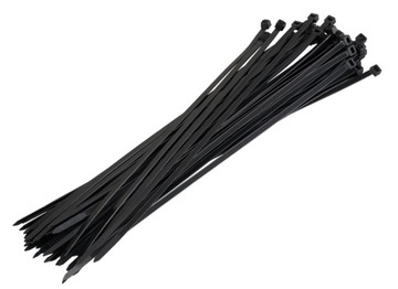 Opaski zaciskowe czarne Verkatto VR-4426 4,8 x 380 mm 50 szt.