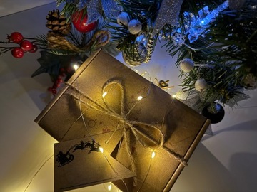 РОЖДЕСТВЕНСКИЕ КОРОБКИ ДЕКОРАТИВНЫЙ КАРТОН ПОДАРОЧНАЯ КОРОБКА 5 ШТ.