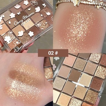 Szminki 20 paleta kolorowych cieni do powiek diame