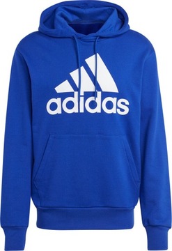 BLUZA MĘSKA ADIDAS ESSENTIALS FRENCH TERRY BIG LOGO HOODIE NIEBIESKA r M