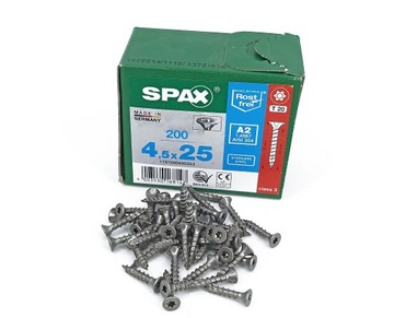 Wkręty SPAX ze stali nierdzewnej A2 4,5x25 TX20