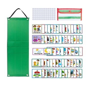 Wizualny harmonogram tygodnia wizualnego planowania dla dzieci