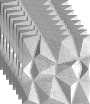 KASETON ŚCIENNY PANEL SUFITOWY BETONOWY DIAMENT 41 IMITACJA BETONU WZÓR 8x
