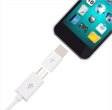 Адаптер Micro USB/TYPE C черный