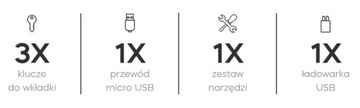 Комплект замков Smart Tedee с графитовой вставкой типа B