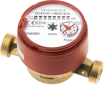 Wodomierz BMETERS Ciepła Woda Plomba 2024 GSD8-I DN15 1/2'
