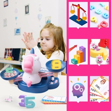 УЧИМСЯ СЧИТАТЬ УЧЕБНАЯ ИГРА ВЕСЫ ЕДИНОРОГИ ВЕСЫ МАТЕМАТИКА