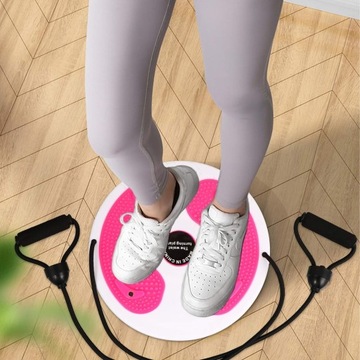 TWIST WAIST DISC TWISTER ВРАЩАЮЩАЯСЯ ПЛАСТИНА ДЛЯ ФИТНЕС-УПРАЖНЕНИЙ SLIM С КАБЕЛЯМИ