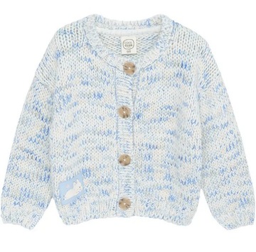 Cool Club Sweter dziewczęcy rozpinany ecru r 92
