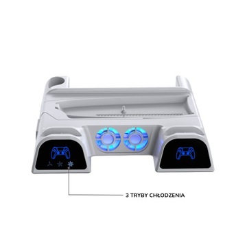 Охлаждающая подставка и зарядная станция для SONY PS5 YAXO Arctic Breeze