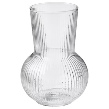 IKEA PADRAG Wazon szkło bezbarwne 17 cm