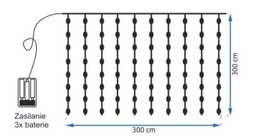 ШТОРА 300 СВЕТОДИОДНЫХ ГИРЛЕНДОВ ЛАМП 3 МЕТРА НА ДИСТАНЦИОННОМ УПРАВЛЕНИИ