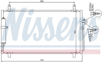 NISSENS CHLADIČ KLIMATIZACE NISSAN 350Z 3,5B 02