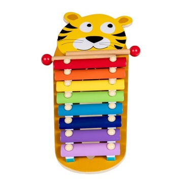 МУЗЫКАЛЬНАЯ ИГРУШКА ДЕРЕВЯННЫЙ ТИГР КАЛМЕР СМАЙЛИ
