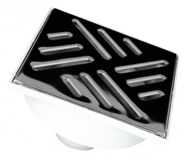 KRATKA ŚCIEKOWA 15x15 CM ODPŁYW DOLNY METAL Fi 50