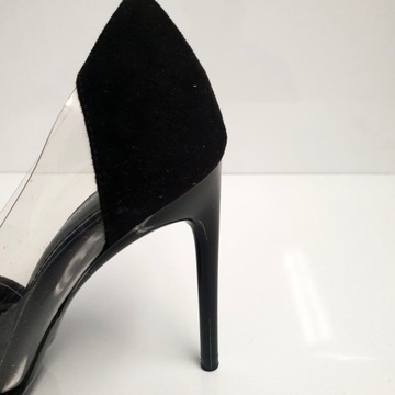 Buty Zara 35 czarne buty na obcasie szpilki