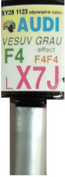 AUDI LX7J F4F4 VESUV GRAU LAKIER SAMOCHODOWY ZAPRAWKA DO RYS ARA 10 ML