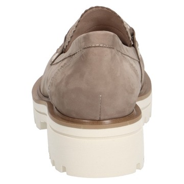 Caprice półbuty buty beżowe ze skóry naturalnej mokasyny Seda[Rozmiar: 40]