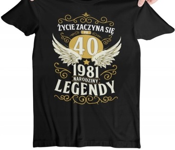 KOSZULKA MĘSKA PREZENT 30 40 50 60 70 URODZINY