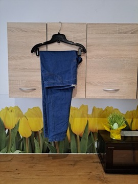 Wygodne spodnie jeansy jegginsy M&S rozmiar 46 bawełna/poliester